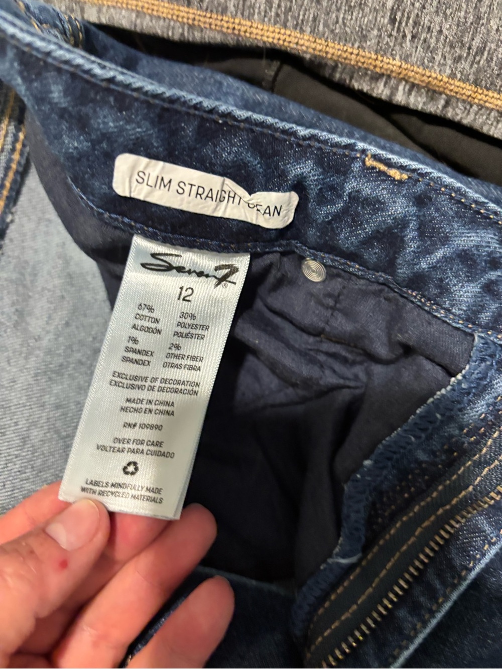 Seven brand Women's Blue Denim Jeans - Picture 5 of 5